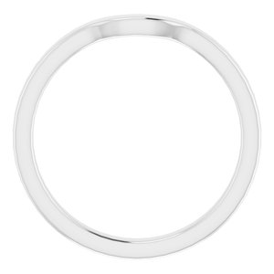 Sterling Silver Band for 5 mm Square Ring