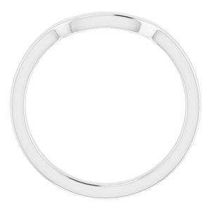 Sterling Silver Band for 9x7 mm Emerald Ring