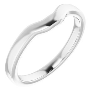 Sterling Silver Band for 5.5 mm Square Ring