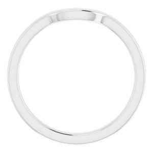 Sterling Silver Band for 5.5 mm Square Ring