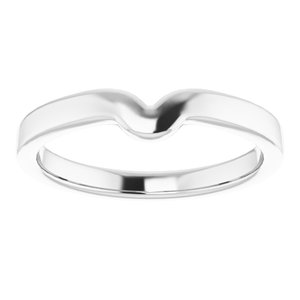 Sterling Silver Band for 5x3 mm Marquise Ring