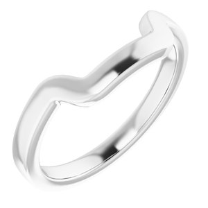 Sterling Silver Band for 10 mm Square Ring