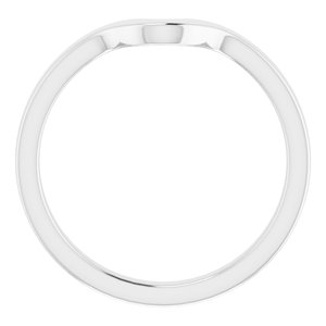 Sterling Silver Band for 8x6 mm Pear Ring