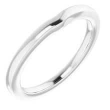 Charger l'image dans la galerie, Sterling Silver Band for 6 mm Cushion Ring
