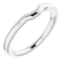 Charger l'image dans la galerie, Sterling Silver Band for 6x4 mm Emerald Ring
