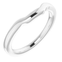 Charger l'image dans la galerie, Sterling Silver Band for 8 mm Square Ring
