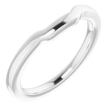 Charger l'image dans la galerie, Sterling Silver Band for 7.5 mm Square Ring
