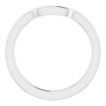 Charger l'image dans la galerie, Sterling Silver Band for 7.5 mm Square Ring
