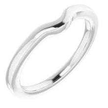 Charger l'image dans la galerie, Sterling Silver Band for 7.4 mm Round Ring
