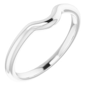 Sterling Silver Band for 7.4 mm Round Ring