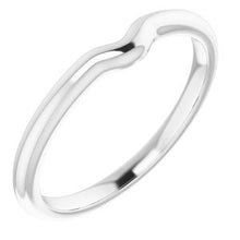Charger l'image dans la galerie, Sterling Silver Band for 6x4 mm Oval Ring
