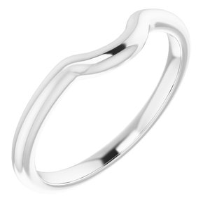 Sterling Silver Band for 8 mm Cushion Ring