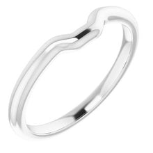 Load image into Gallery viewer, Sterling Silver Band for 7x5 mm Emerald Ring
