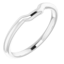 Charger l'image dans la galerie, Sterling Silver Band for 5.5 mm Square Ring
