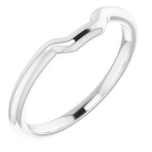 Charger l&#39;image dans la galerie, Sterling Silver Band for 7 mm Square Ring
