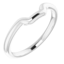 Charger l'image dans la galerie, Sterling Silver Band for 9 mm Square Ring
