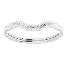 Charger l'image dans la galerie, Sterling Silver Band for 7.4 mm Round Ring

