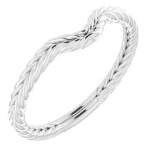 Charger l'image dans la galerie, Sterling Silver Band for 7x5 mm Oval Ring
