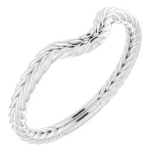 Charger l'image dans la galerie, Sterling Silver Band for 8x6 mm Oval Ring
