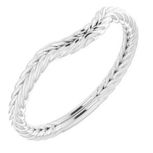 Charger l'image dans la galerie, Sterling Silver Band for 7 mm Cushion Ring

