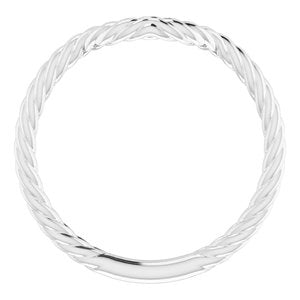 Sterling Silver Band for 8 mm Cushion Ring