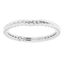 Charger l'image dans la galerie, Sterling Silver Band for 4 mm Square Ring
