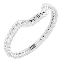 Charger l'image dans la galerie, Sterling Silver Band for 9x7 mm Emerald Ring
