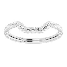 Charger l'image dans la galerie, Sterling Silver Band for 9x7 mm Emerald Ring
