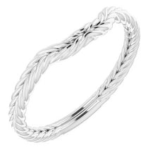 Charger l'image dans la galerie, Sterling Silver Band for 6.5 mm Square Ring
