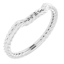 Charger l'image dans la galerie, Sterling Silver Band for 7 mm Square Ring
