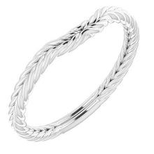 Charger l'image dans la galerie, Sterling Silver Band for 5.5 mm Square Ring
