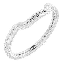 Charger l'image dans la galerie, Sterling Silver Band for 8 mm Square Ring
