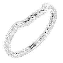Charger l'image dans la galerie, Sterling Silver Band for 7.5 mm Square Ring
