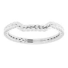 Charger l'image dans la galerie, Sterling Silver Band for 7.5 mm Square Ring
