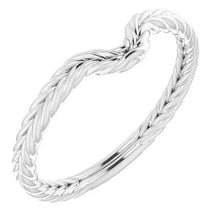 Charger l'image dans la galerie, Sterling Silver Band for 7x5 mm Pear Ring
