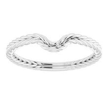 Charger l'image dans la galerie, Sterling Silver Band for 7x5 mm Pear Ring

