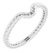 Charger l'image dans la galerie, Sterling Silver Band for 8x4 mm Marquise Ring
