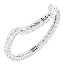 Charger l'image dans la galerie, Sterling Silver Band for 12 mm Cushion Ring
