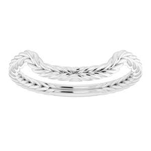 Charger l'image dans la galerie, Sterling Silver Band for 12 mm Cushion Ring
