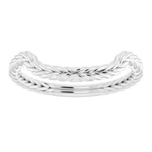 Charger l'image dans la galerie, Sterling Silver Band for 13 mm Cushion Ring
