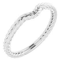 Charger l'image dans la galerie, Sterling Silver Band for 6x3.5 mm Marquise Ring
