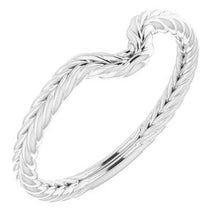 Charger l'image dans la galerie, Sterling Silver Band for 8x5 mm Pear Ring
