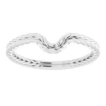 Charger l'image dans la galerie, Sterling Silver Band for 8x5 mm Pear Ring
