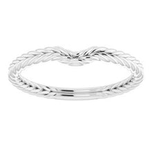 Charger l'image dans la galerie, Sterling Silver Band for 5.5x3.5 mm Pear Ring
