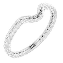 Charger l'image dans la galerie, Sterling Silver Band for 8x6 mm Pear Ring
