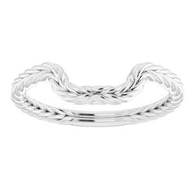 Charger l'image dans la galerie, Sterling Silver Band for 11x9 mm Emerald Ring
