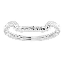 Load image into Gallery viewer, Sterling Silver Band for 10 mm Square Ring
