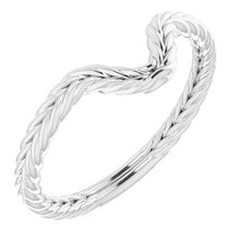 Charger l'image dans la galerie, Sterling Silver Band for 10x7 mm Pear Ring
