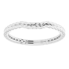 Charger l'image dans la galerie, Sterling Silver Band for 5 mm Square Ring
