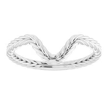 Charger l'image dans la galerie, Sterling Silver Band for 12x8 mm Pear Ring
